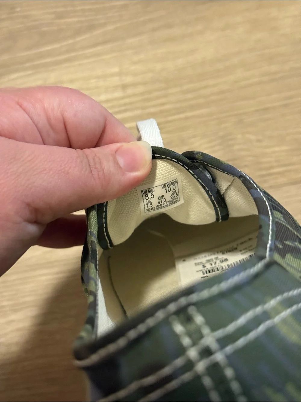 Vans Authentic Camo Canvas Sneakers